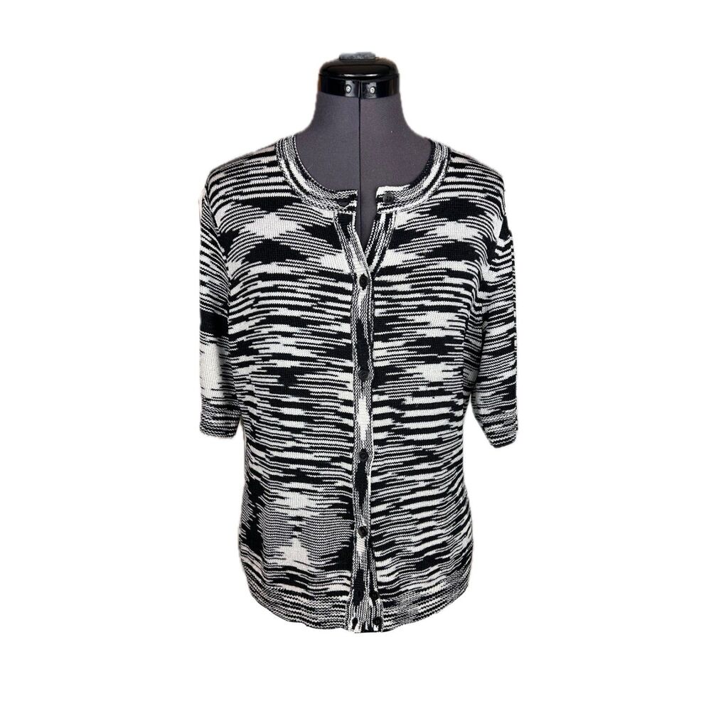 Jones New York Knit Half Sleeve Cardigan